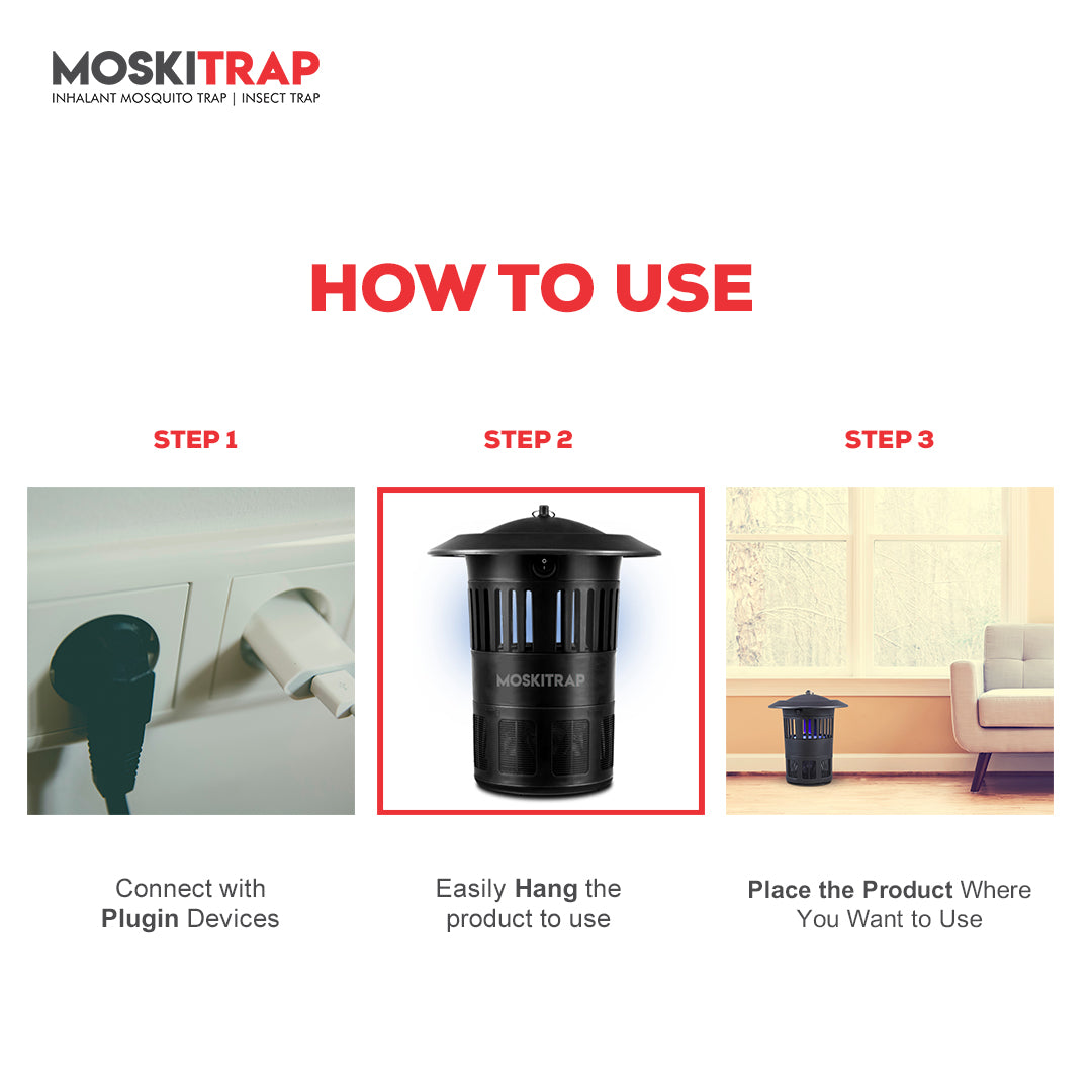 Moskitrap Indoor Mosquito Trap | Covers up to 300 Sq. Ft. Model No. GM918
