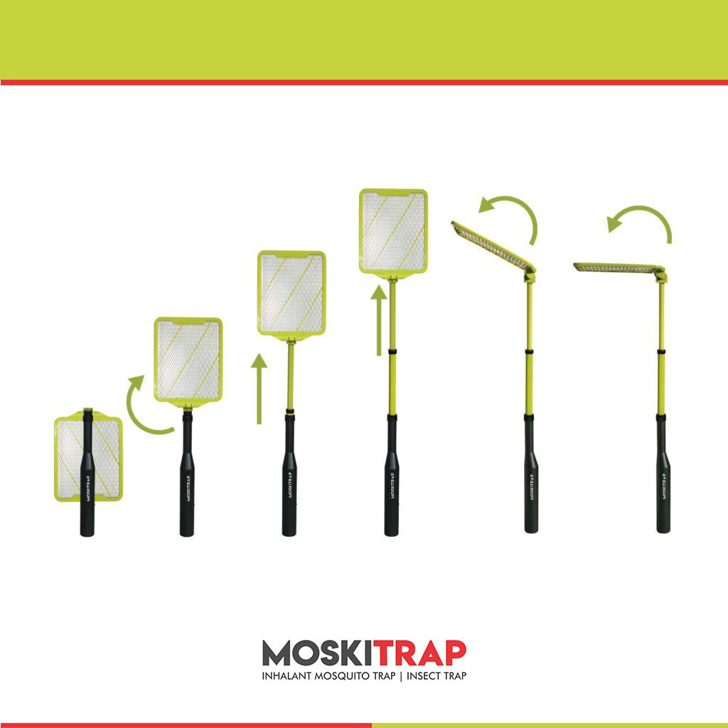 Moskitrap M-301 / Insect Zapper | Racket | Flexible up to 3 feet